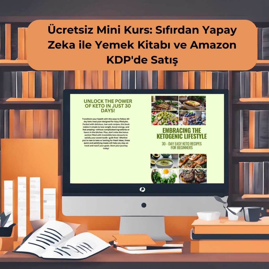 Ücretsiz Mini Kurs: Sıfırdan Yapay Zeka ile Yemek Kitabı ve Amazon KDP’de Satış